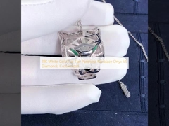 Naszyjnik Panthere z 18-karatowego białego złota Car Tier Onyx VS Diamonds Dostosowane