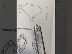 Markiza diamentowa wyhodowana w laboratorium VVS-VS D-F Kolor Certyfikowany IGI