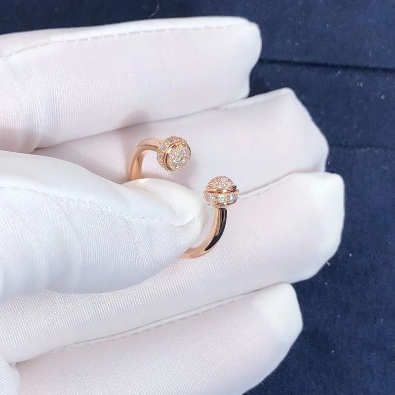 Jakość Kobiety Piaget Posession Open Circle Diamond Ring Ok. 0,34 centa fabryka