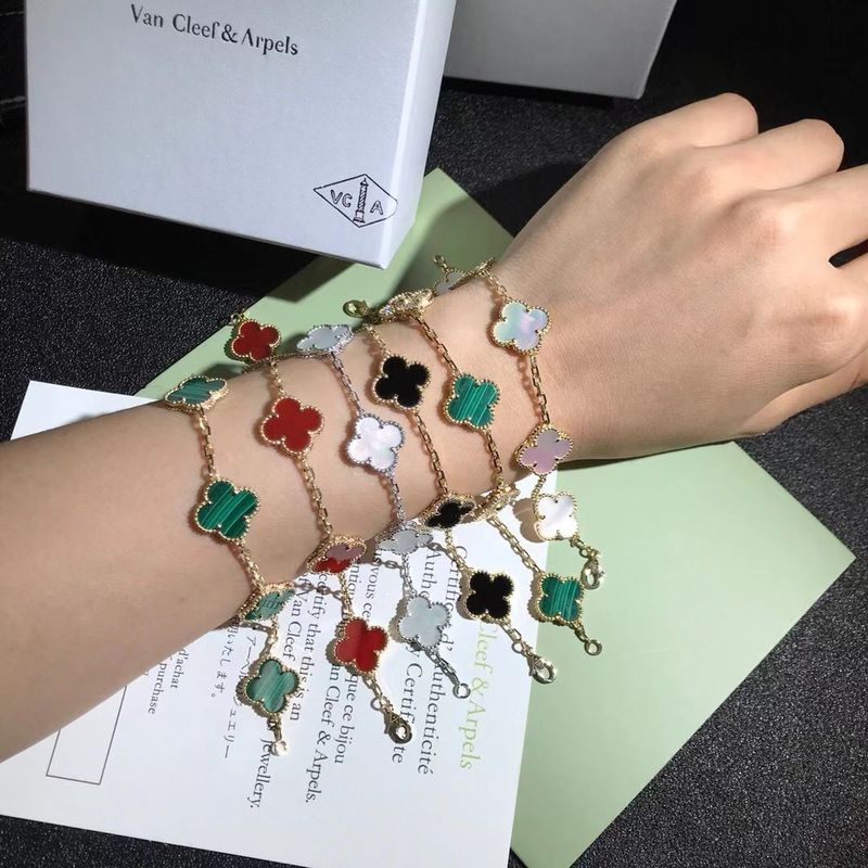 Jakość Spersonalizowane złote bransoletki w stylu vintage 18K Van Cleef & Arpels fabryka