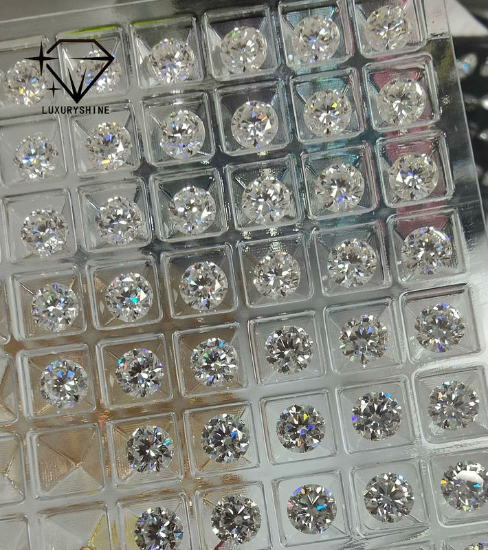 Jakość LuxuryShine VS1 Diament Hodowlany 1ct 2ct 3ct 4ct 5ct Okrągły Biały Doskonały Szlif Certyfikat IGI fabryka