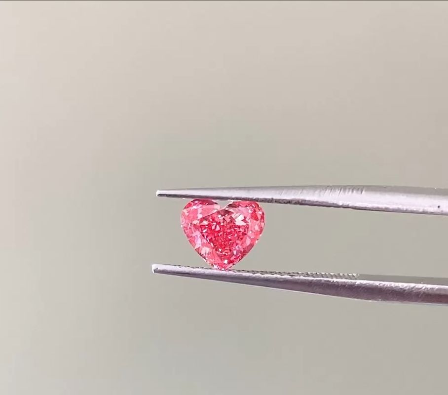 Jakość LuxuryShine Fancy Pink / Fancy Intense Pink / Fancy Vivid Pink Heart Cut Laboratory Grown Diamond VVS-VS1 Real Diamonds & Wedding Jewelry & Customized Jewelry fabryka