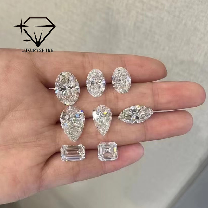 Jakość LuxuryShine VVS-VS Asscher Shape Lab Diament wyhodowany 0.1-10CT D-F Kolor biały diament z certyfikatem IGI 3EX Kamienie cięte fabryka
