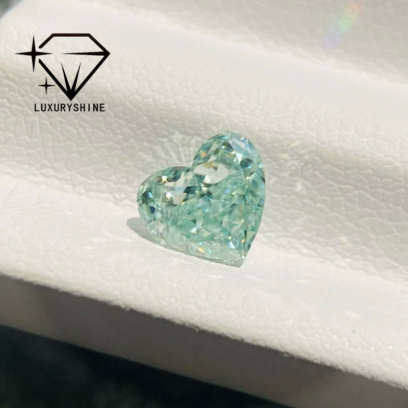 Jakość LuxuryShine Różowy / Żółty / Zielony Lab Heart Cut Grown Diamond VVS-VS Real Diamonds & Wedding Jewelry & Customized Jewelry fabryka