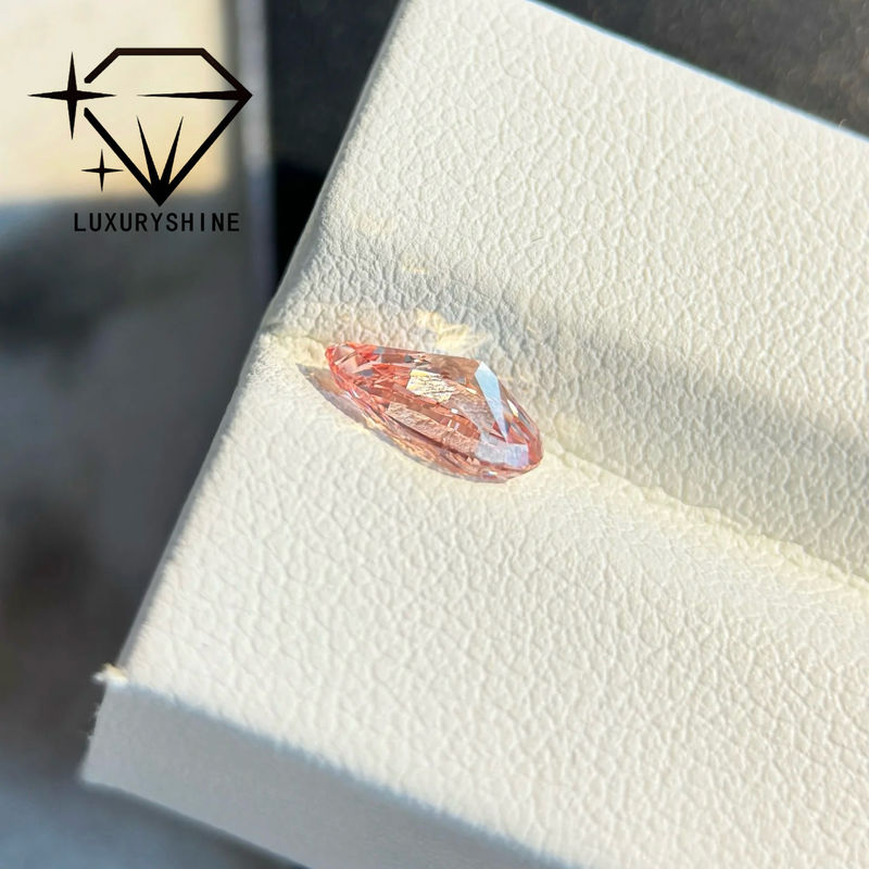 Jakość LuxuryShine 1-15CT Fantazy różowy Gruszka szlif Lab Grown Diament VVS-VS Luźne Diamenty & Biżuteria ślubna & Biżuteria na zamówienie ﻿ fabryka
