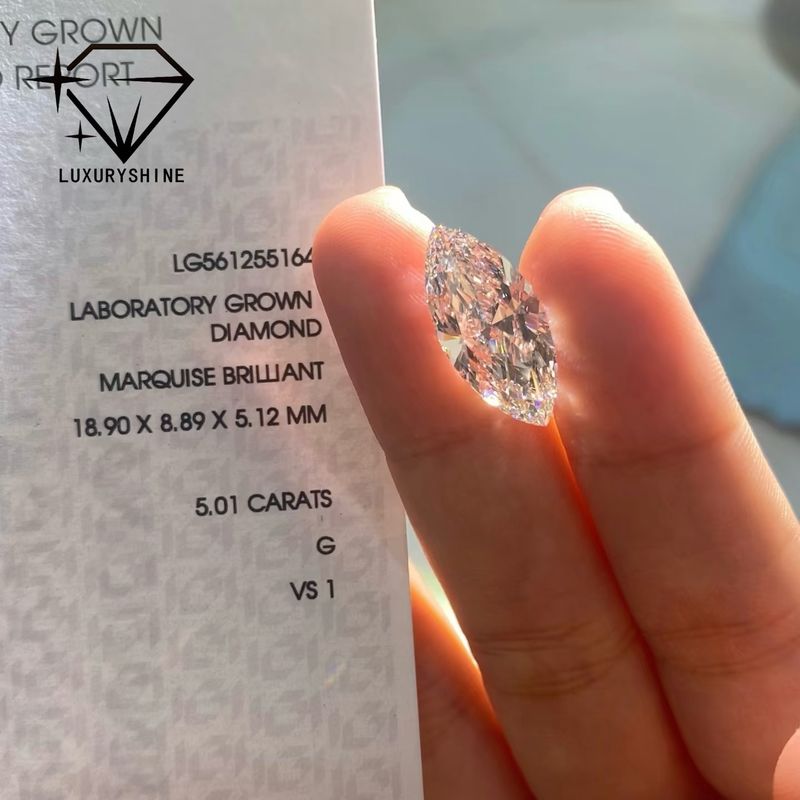 Jakość Markiza diamentowa wyhodowana w laboratorium VVS-VS D-F Kolor Certyfikowany IGI fabryka