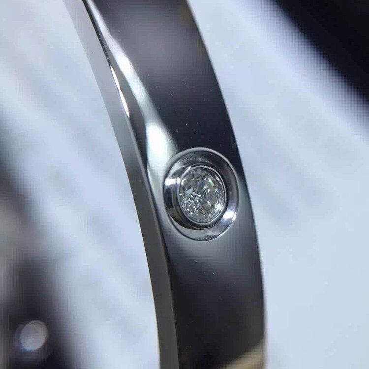 Jakość Marka Biżuteria Bransoletka Miłość 4 Diamenty Żółte Złoto Diamenty 18k Złoto fabryka