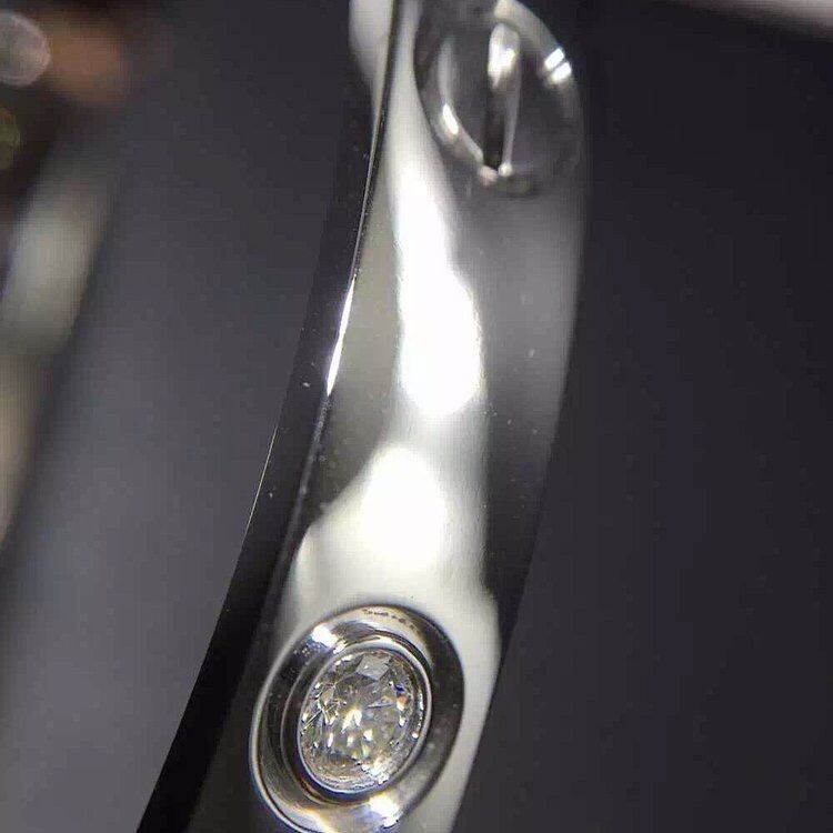 Jakość Marka Biżuteria Bransoletka Miłość 4 Diamenty Żółte Złoto Diamenty 18k Złoto fabryka