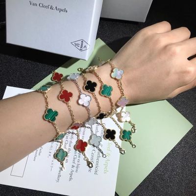 Jakość Spersonalizowane złote bransoletki w stylu vintage 18K Van Cleef & Arpels fabryka