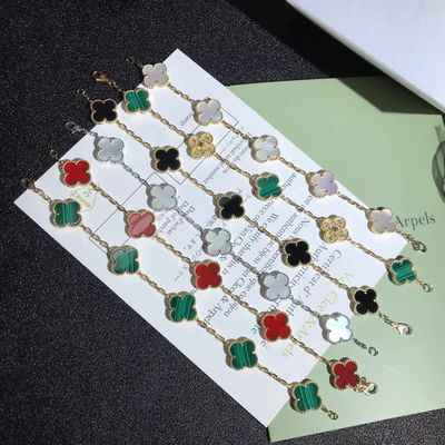 Jakość Spersonalizowane złote bransoletki w stylu vintage 18K Van Cleef & Arpels fabryka