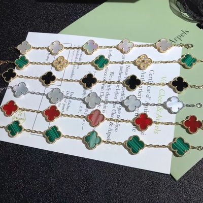 Jakość Spersonalizowane złote bransoletki w stylu vintage 18K Van Cleef & Arpels fabryka