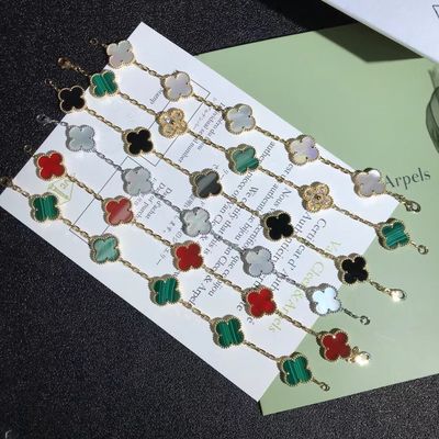 Jakość Spersonalizowane złote bransoletki w stylu vintage 18K Van Cleef & Arpels fabryka