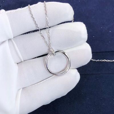 Jakość Naszyjnik Cartier Juste Un Clou 18-karatowy złoty naszyjnik z prawdziwymi diamentami fabryka