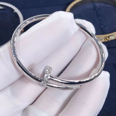 Jakość Bransoletka z różowego 18-karatowego złota Prawdziwe 0,58 karata kontra diamenty Bransoletka Juste Un Clou fabryka