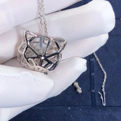 Jakość Naszyjnik Panthere z 18-karatowego białego złota Car Tier Onyx VS Diamonds Dostosowane fabryka