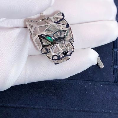 Jakość Naszyjnik Panthere z 18-karatowego białego złota Car Tier Onyx VS Diamonds Dostosowane fabryka