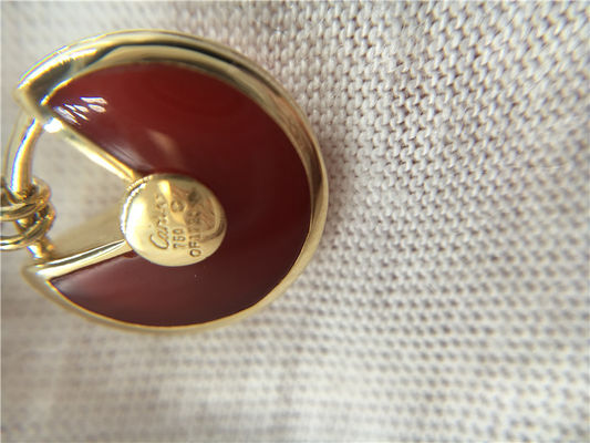 Jakość XS Model High End Custom Jewelry Amulette De Naszyjnik 18-karatowe różowe złoto karneol fabryka