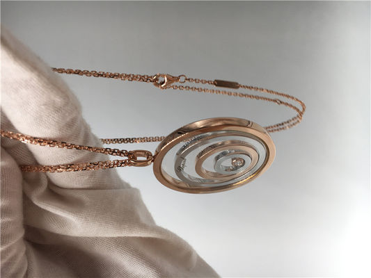 Jakość Okrągły kształt 18-karatowego różowego złota wisiorek, SI H Quality Chopard Happy Spirit wisiorek fabryka