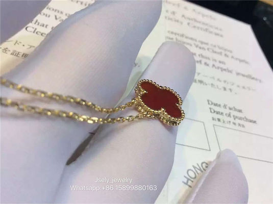 Jakość Vintage Van Cleef And Arpels Alhambra wisiorek z żółtego złota malachitowa perła tygrysie oko fabryka
