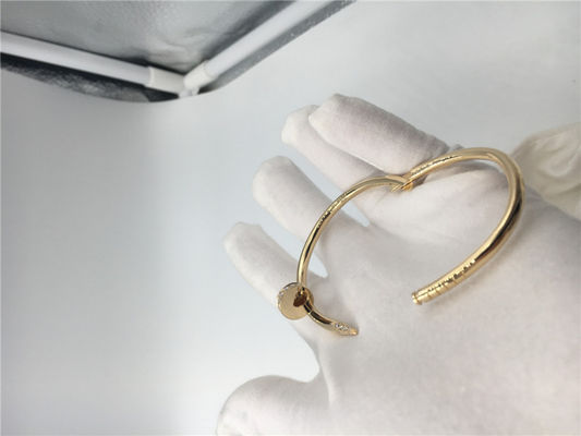Jakość Biżuteria z żółtego 18-karatowego złota Bransoletka Juste Un Clou B6048617 z diamentami fabryka