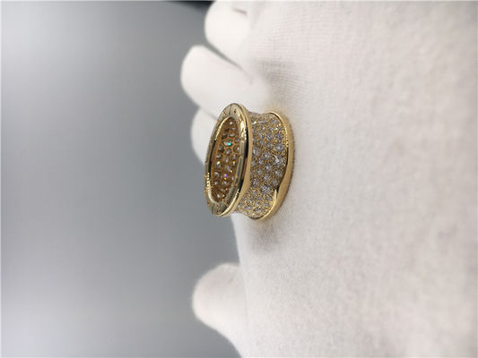 Jakość Luksusowa biżuteria Męskie obrączki ślubne, 18-karatowe żółte złoto Vintage Luxury Jewelry Rings with Diamonds fabryka