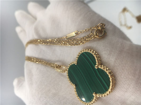 Jakość Damski naszyjnik Van Cleef Frivole 18k żółte złoto Vintage naszyjnik Alhambra fabryka