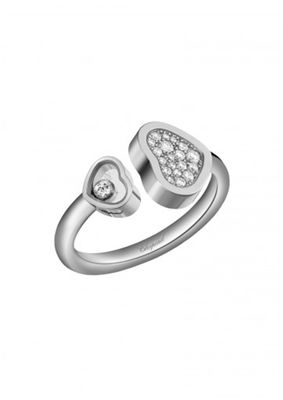 Jakość 0,22 karatowe naturalne diamenty 18K Chopard Happy Hearts Ring Handmade bez kamienia fabryka