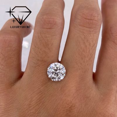 Jakość LuxuryShine VS2 Okrągły Diament Zrośnie w laboratorium 1CT 2CT 3CT 4CT 5CT D-F Kolor biały Diament Z Certyfikatem IGI fabryka
