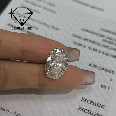 Jakość LuxuryShine Excellent Cut Lab Wyhodowany Diament D-F Kolor Biały Owalny 0.1-10CT VS1 z Certyfikatem IGI 3EX Kamienie cięte fabryka
