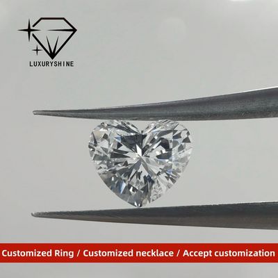 Jakość LuxuryShine VVS2 Biały Serce Doskonały Szlif Diament Hodowany w Laboratorium 1CT 2CT 3CT 4CT 5CT Wsparcie Specjalnego Dostosowywania fabryka