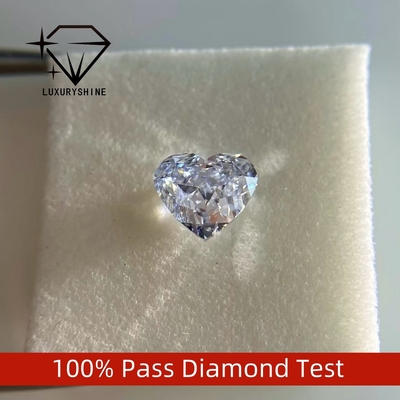 LuxuryShine VVS2 Biały Serce Doskonały Szlif Diament Hodowany w Laboratorium 1CT 2CT 3CT 4CT 5CT Wsparcie Specjalnego Dostosowywania