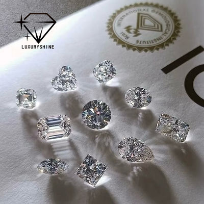 Jakość LuxuryShine VVS-VS Asscher Shape Lab Diament wyhodowany 0.1-10CT D-F Kolor biały diament z certyfikatem IGI 3EX Kamienie cięte fabryka