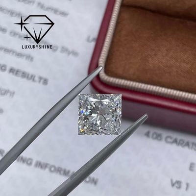 Jakość LuxuryShine Princess Cut Lab Wychowany Diament D-F Kolor VVS-VS Z Certyfikatem IGI Doskonałe Diamenty Ślubne fabryka