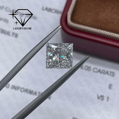 Jakość LuxuryShine Princess Cut Lab Wychowany Diament D-F Kolor VVS-VS Z Certyfikatem IGI Doskonałe Diamenty Ślubne fabryka