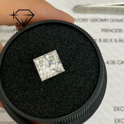 Jakość LuxuryShine Princess Cut Lab Wychowany Diament D-F Kolor VVS-VS Z Certyfikatem IGI Doskonałe Diamenty Ślubne fabryka