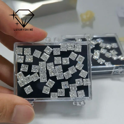 Jakość LuxuryShine Princess Cut Lab Wychowany Diament D-F Kolor VVS-VS Z Certyfikatem IGI Doskonałe Diamenty Ślubne fabryka