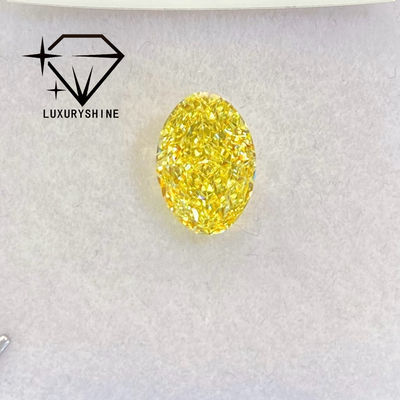 Jakość LuxuryShine VVS-VS Fancy Yellow/Light Yellow/Fancy Intense/Vivid Yellow Laboratory Grown Diamond 1CT 2CT 3CT 4CT 5CT Oval Excellent Cut With Certificate & Customized Jewelry fabryka