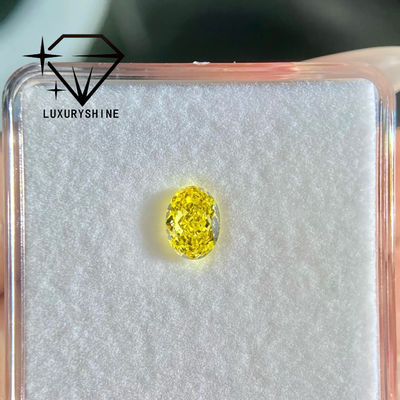 Jakość LuxuryShine VVS-VS Fancy Yellow/Light Yellow/Fancy Intense/Vivid Yellow Laboratory Grown Diamond 1CT 2CT 3CT 4CT 5CT Oval Excellent Cut With Certificate & Customized Jewelry fabryka
