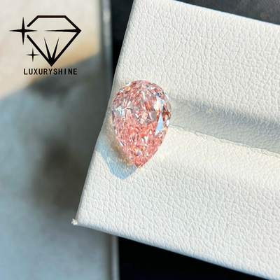 LuxuryShine 1-15CT Fantazy różowy Gruszka szlif Lab Grown Diament VVS-VS Luźne Diamenty & Biżuteria ślubna & Biżuteria na zamówienie ﻿