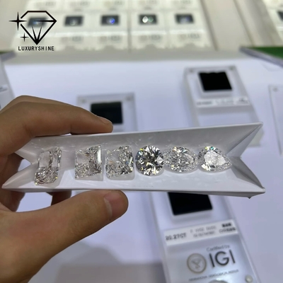 LuxuryShine VS1-VS2 Lab Grown Diamond Loose Diamonds Heart/Princess/Oval/Round/Cushion/Pear/Asscher Niestandardowe biżuteria