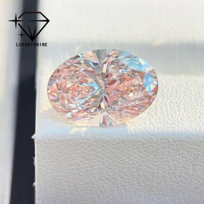 LuxuryShine 1-10CT Fantazyjny różowy Owalny Diament Hodowlany VVS-VS Luźne Diamenty Spersonalizowana biżuteria z certyfikatem IGI﻿