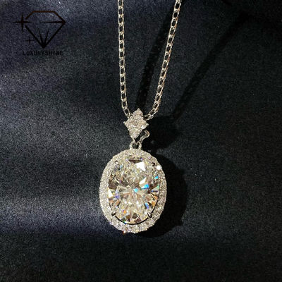 Jakość 18-karatowa złota owalna zawieszka z diamentem hodowlanym w laboratorium VVS1-VS1 0.3-3.0ct fabryka