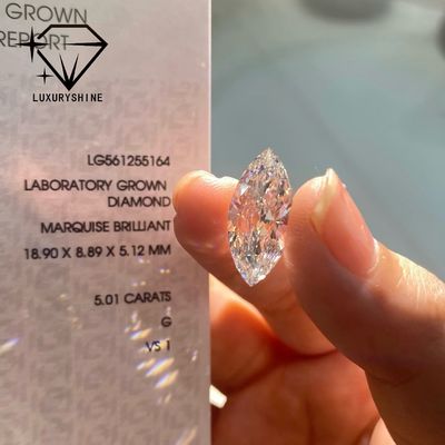 Jakość Markiza diamentowa wyhodowana w laboratorium VVS-VS D-F Kolor Certyfikowany IGI fabryka