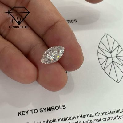 Jakość Markiza diamentowa wyhodowana w laboratorium VVS-VS D-F Kolor Certyfikowany IGI fabryka