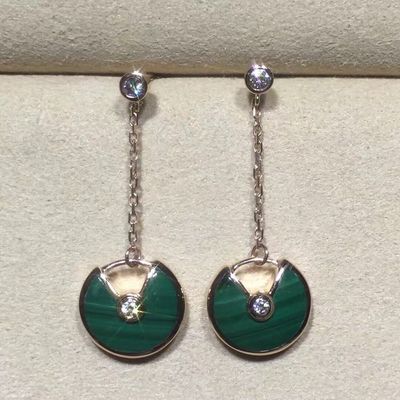 Jakość Kolczyki Amulette De Spersonalizowana złota biżuteria 18k żółte / różowe / białe złoto fabryka