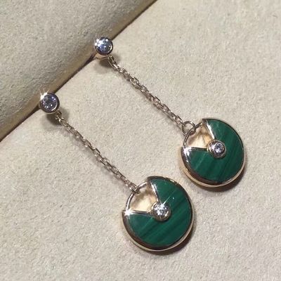 Jakość Kolczyki Amulette De Spersonalizowana złota biżuteria 18k żółte / różowe / białe złoto fabryka