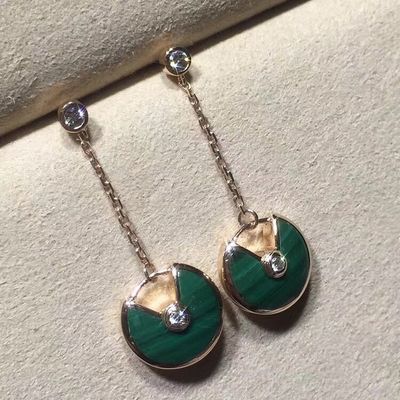 Jakość Kolczyki Amulette De Spersonalizowana złota biżuteria 18k żółte / różowe / białe złoto fabryka