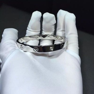 Jakość Marka Biżuteria Bransoletka Miłość 4 Diamenty Żółte Złoto Diamenty 18k Złoto fabryka