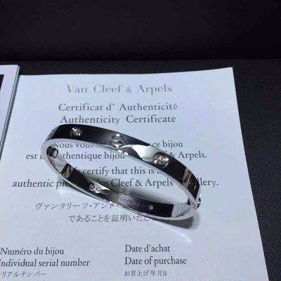 Jakość Marka Biżuteria Bransoletka Miłość 4 Diamenty Żółte Złoto Diamenty 18k Złoto fabryka