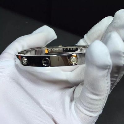 Jakość Marka Biżuteria Bransoletka Miłość 4 Diamenty Żółte Złoto Diamenty 18k Złoto fabryka